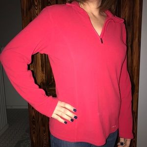 Eddie Bauer pink pullover.